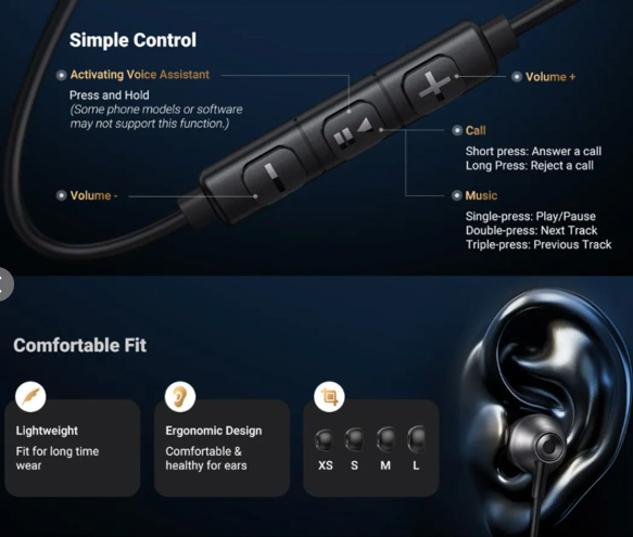 UGreen Audífonos Alámbricos de Alta Fidelidad con Conector USB-C