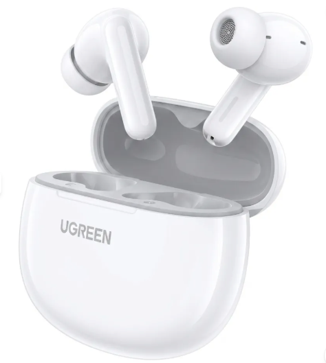 UGreen Audífonos Inalámbricos HiTune T3 con Cancelación Activa de Ruido (ANC) - Blanco Puro