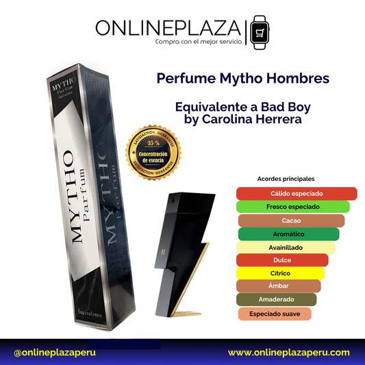 Perfume Equivalente Fragancia Bad Boy de Carolina Herrera