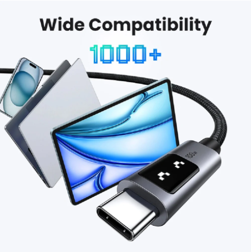 Cable de Carga Rápida Ugreen Uno USB-C a USB-C 100W