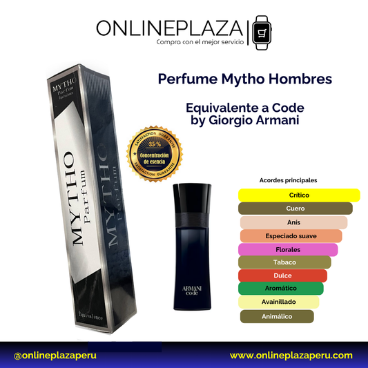 Perfume Equivalente Fragancia Code de Giorgio Armani