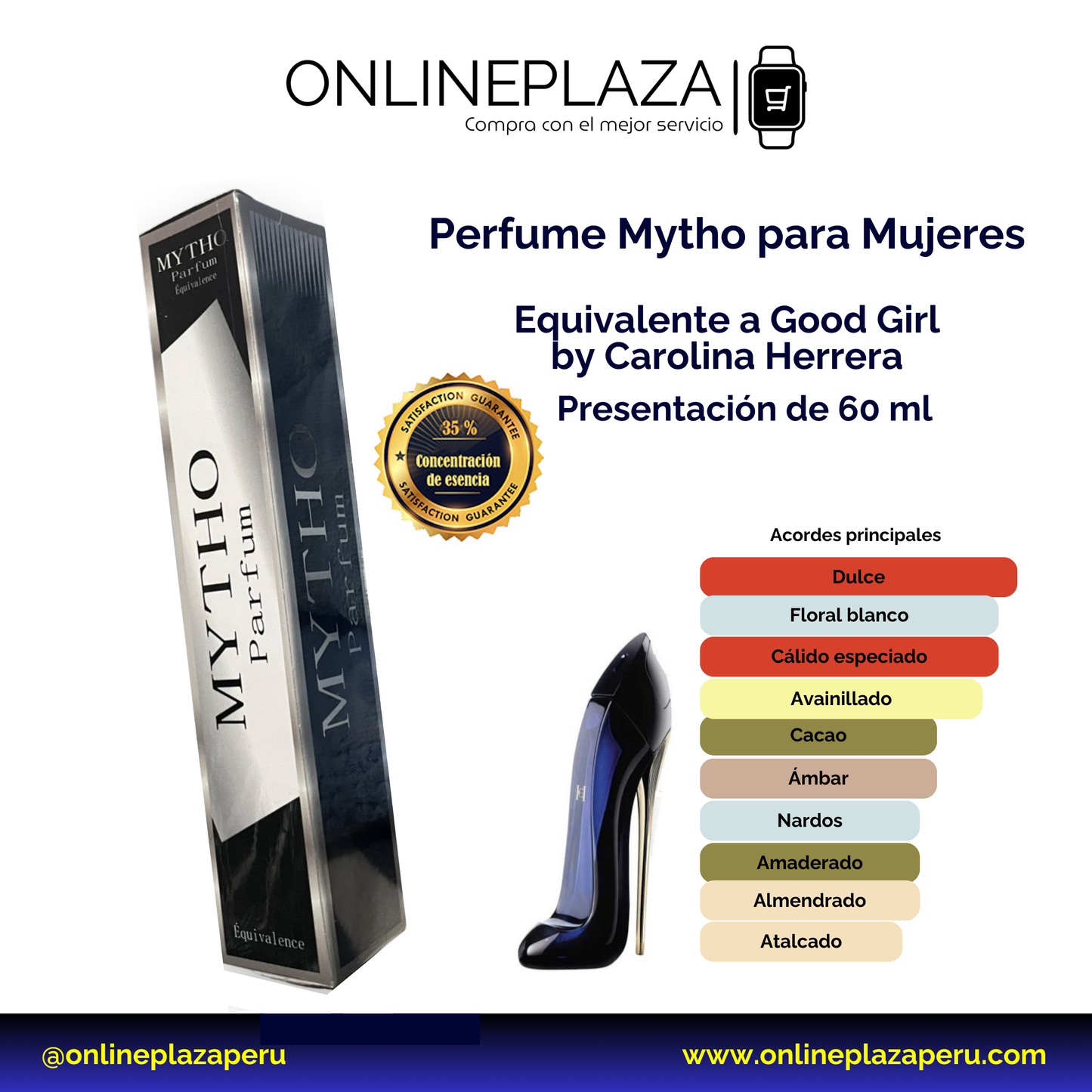 Perfume Equivalente Fragancia Good Girl de Carolina Herrera