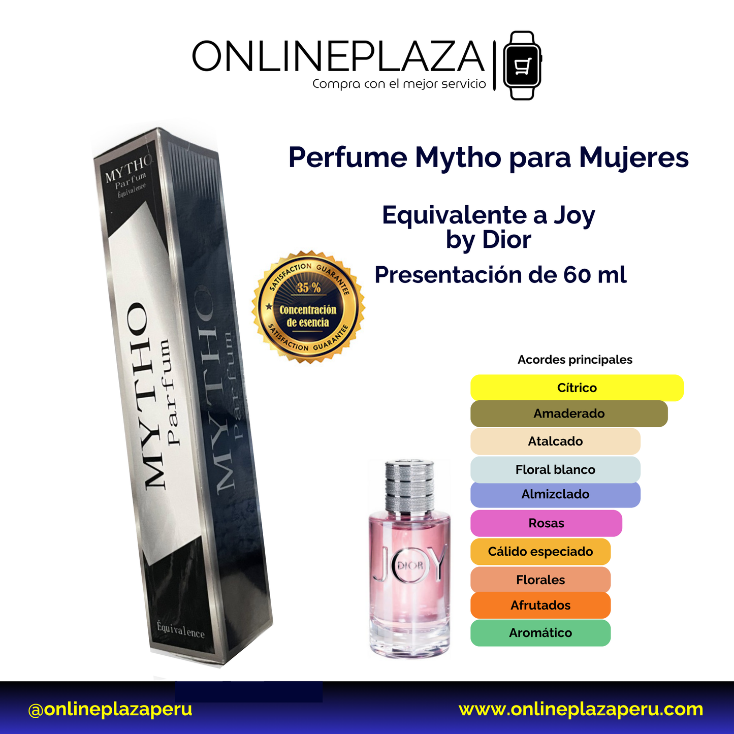 Perfume Equivalente Fragancia Joy de Dior