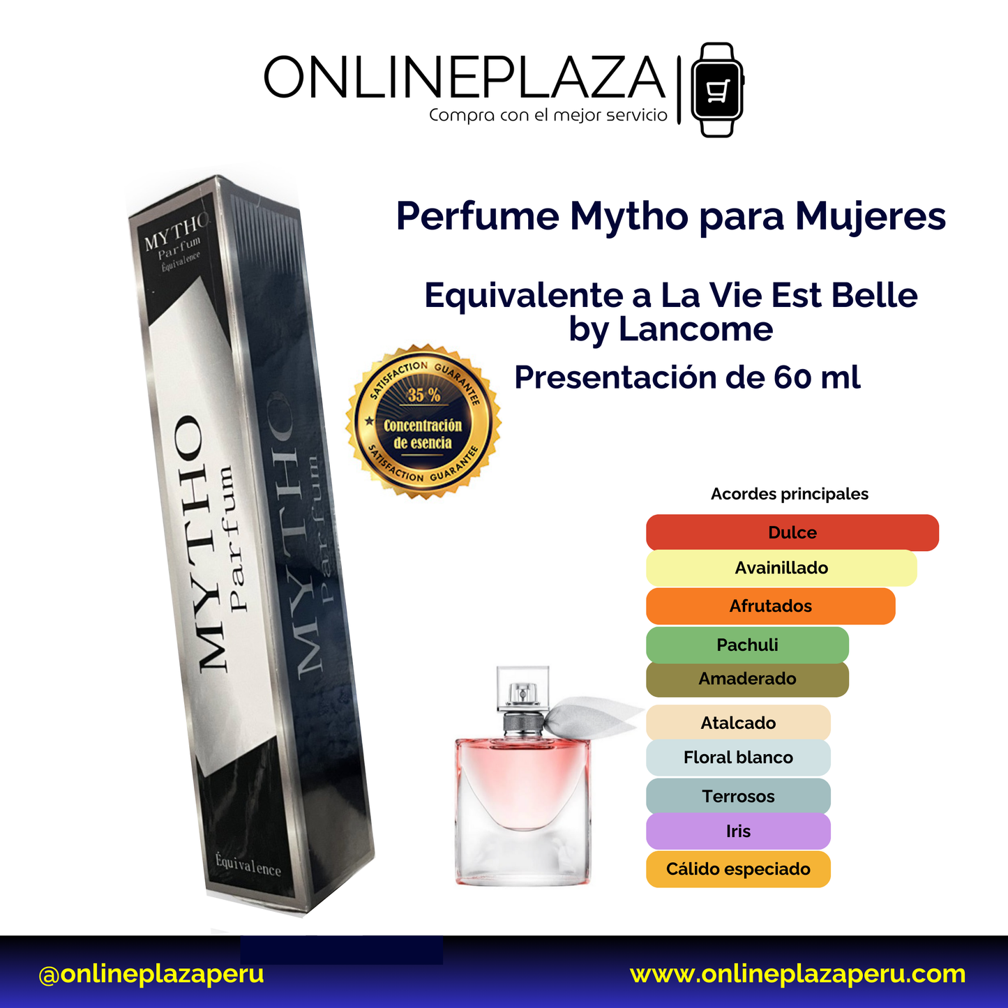 Perfume Equivalente Fragancia La Vie Est Belle de Lancome