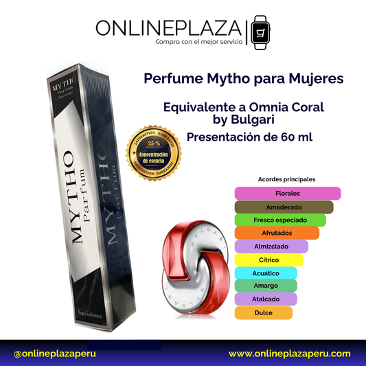 Perfume Equivalente Fragancia Omnia Coral de Bulgari
