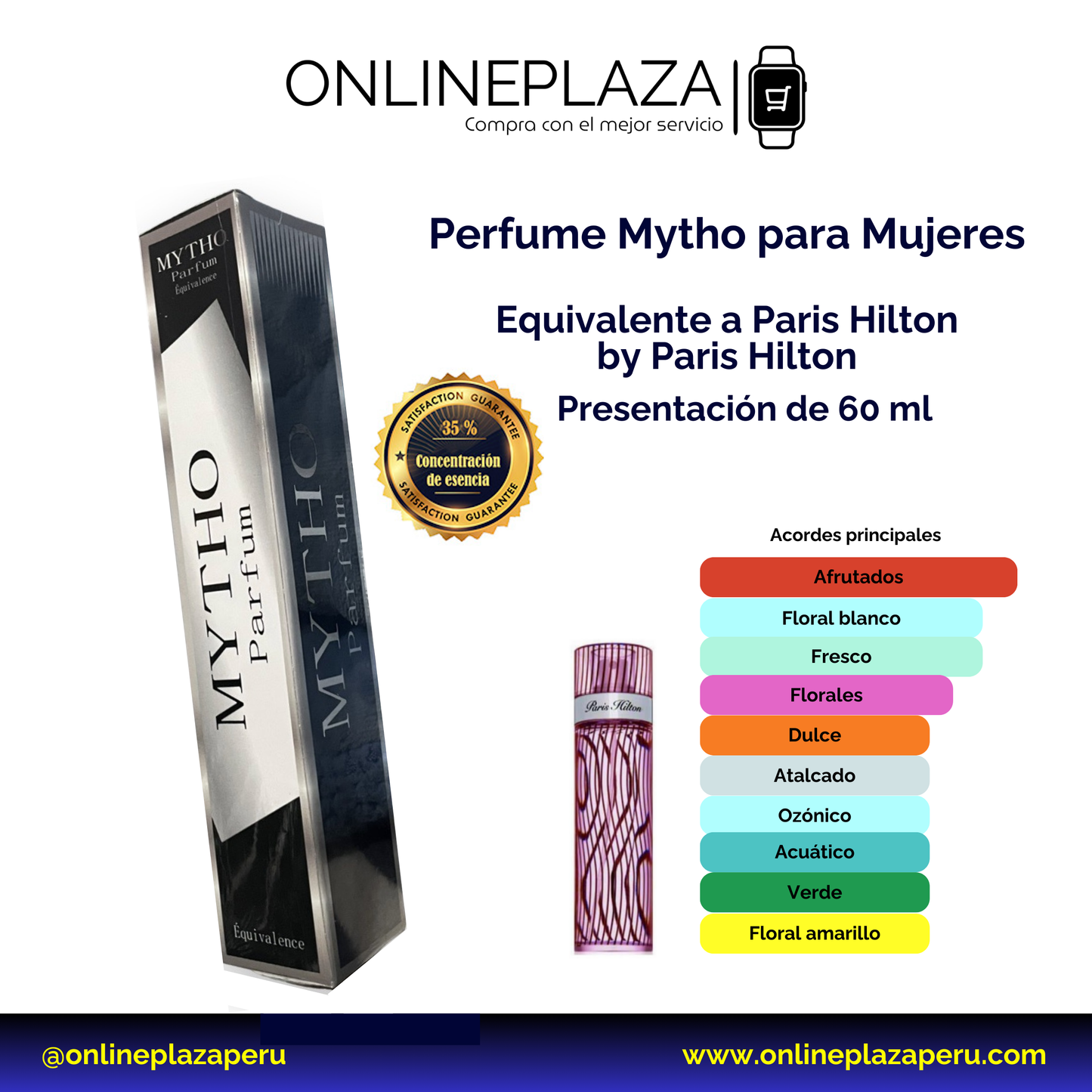 Perfume Equivalente Fragancia Paris Hilton de Paris Hilton