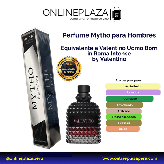 Perfume Equivalente Fragancia Valentino Uomo Born in Roma Intense de Valentino