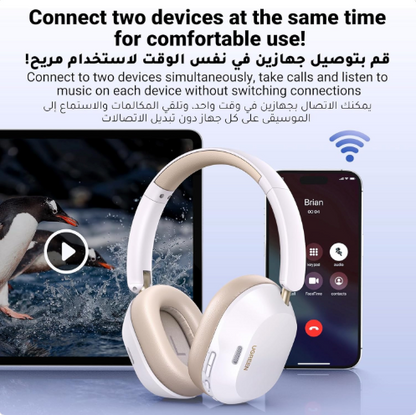 Ugreen Audifonos HiTune MAX5C ANC Sonido Espacial HiRes LDAC Blanco