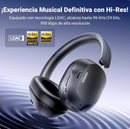 Ugreen Audifonos HiTune MAX5C ANC Sonido Espacial HiRes LDAC Negro