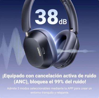 Ugreen Audifonos HiTune MAX5C ANC Sonido Espacial HiRes LDAC Negro