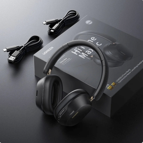 Ugreen Audifonos HiTune MAX5C ANC Sonido Espacial HiRes LDAC Negro