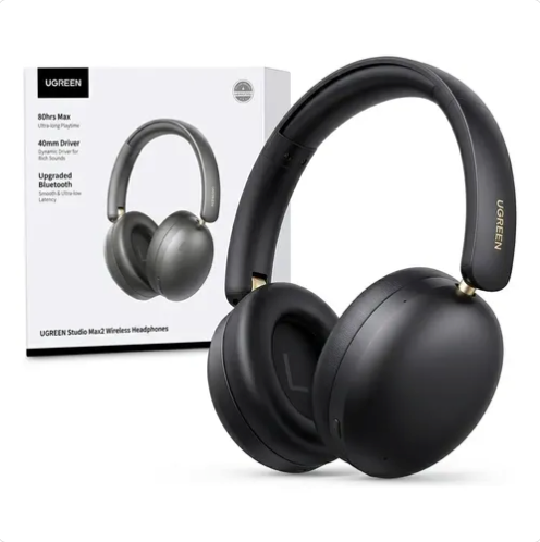 UGreen Audífonos de Diadema Studio Max2 ENC (Bluetooth 5.4) - Negro Absoluto