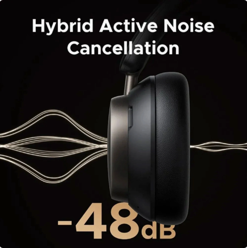 UGreen Audífonos de Diadema Studio Pro HiTune Max6 (120 Horas de Batería & Hybrid ANC) - Negro Absoluto