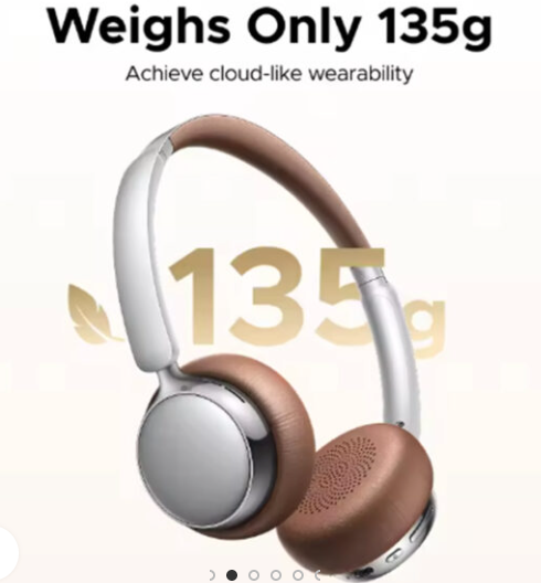 UGreen Audífonos de Diadema Studio Plus ANC (80 Horas de Batería & Cancelación de Ruido) - Marrón Vintage / Café Premium