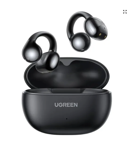 UGreen Audífonos Inalámbricos HiTune S3 Open-Ear Clip (Bluetooth 5.4) - Negro Absoluto (WS209)