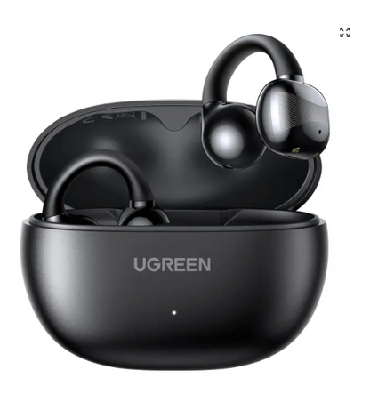 UGreen Audífonos Inalámbricos HiTune S3 Open-Ear Clip (Bluetooth 5.4) - Negro Absoluto (WS209)