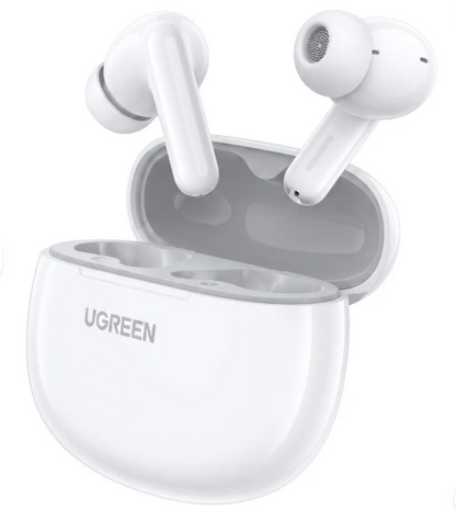 UGreen Audífonos Inalámbricos HiTune T3 con Cancelación Activa de Ruido (ANC) - Blanco Puro