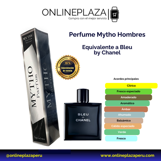 Perfume Equivalente Fragancia Bleu de Chanel