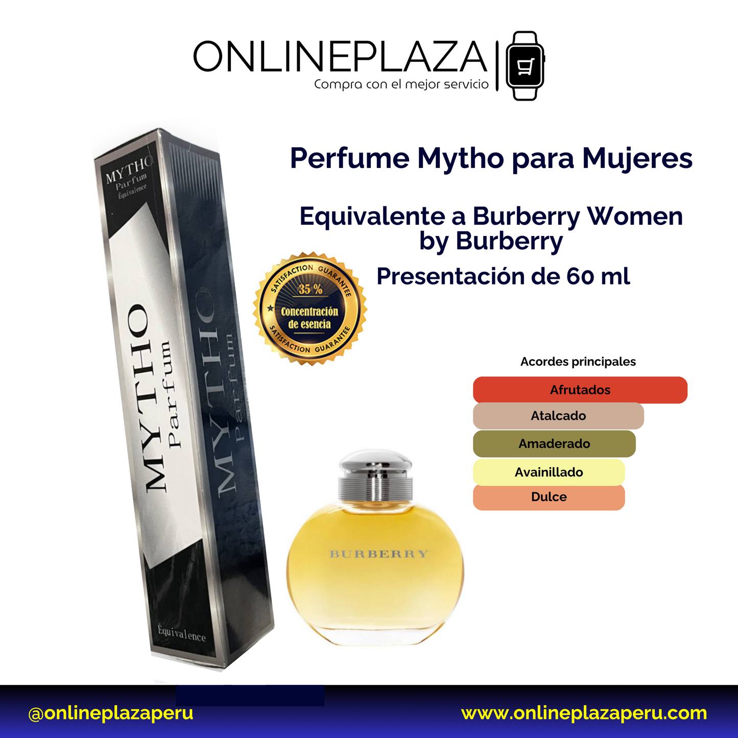 Perfume Equivalente Fragancia Burberry  Women de Burberry 60 Ml