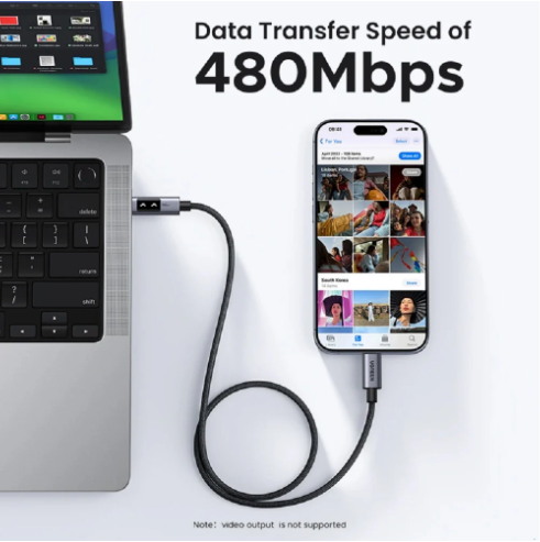 Cable de Carga Rápida Ugreen Uno USB-C a USB-C 100W