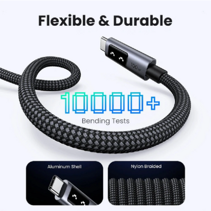 Cable de Carga Rápida Ugreen Uno USB-C a USB-C 100W