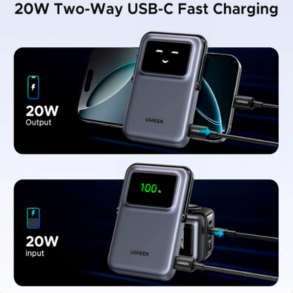 UGreen Power Bank Uno Magsafe 10000mAH 20W Negro