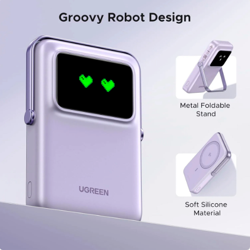 UGreen Power Bank Uno Magsafe 10000mAH 20W Púrpura