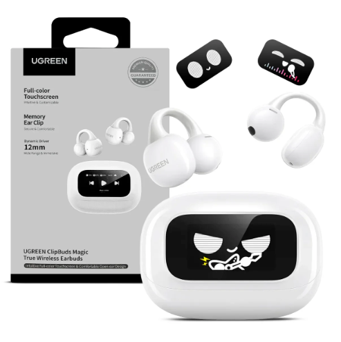 UGreen Audífonos Inalámbricos ClipBuds Magic True Wireless (Bluetooth) - Blanco Minimalista