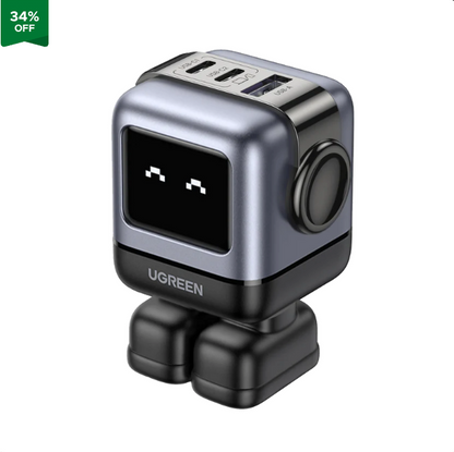 Cargador Carga Rápida Ugreen Nexode RG 65W (Diseño Robot Tipo C)