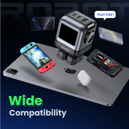Cargador Carga Rápida Ugreen Nexode RG 65W (Diseño Robot Tipo C)