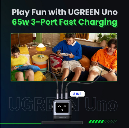 Cargador Carga Rápida Ugreen Nexode RG 65W (Diseño Robot Tipo C)