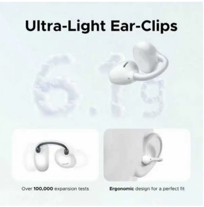 UGreen Audífonos Inalámbricos ClipBuds Pro con Cancelación Activa de Ruido (ANC) - Blanco Glaciar