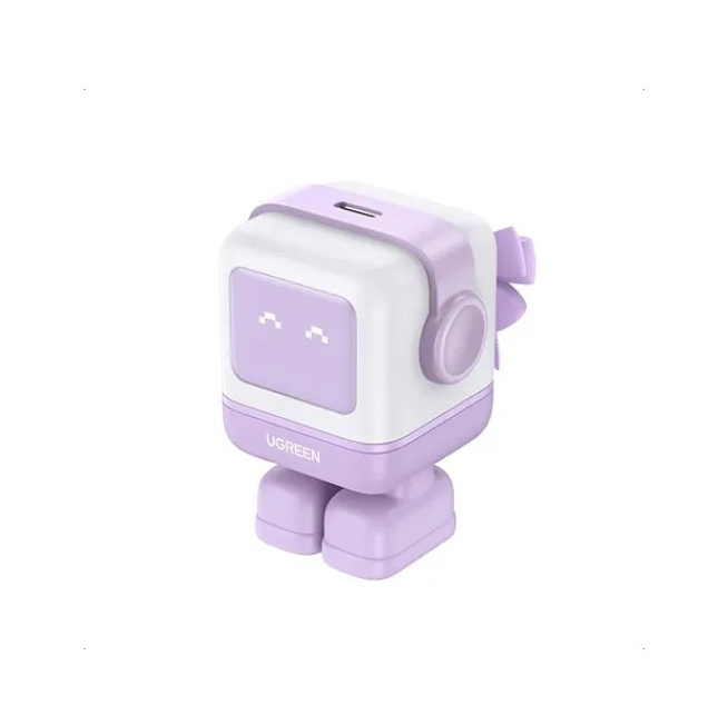 Cargador Carga Rápida Ugreen Nexode RG 30W (Diseño Robot - Edición Morado)