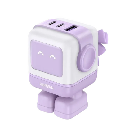 Cargador Carga Rápida Ugreen Nexode RG 65W (Diseño Robot - Edición Morado)