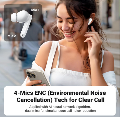 UGreen Audífonos Inalámbricos HiTune T3 Pro con Cancelación Activa de Ruido (ANC)